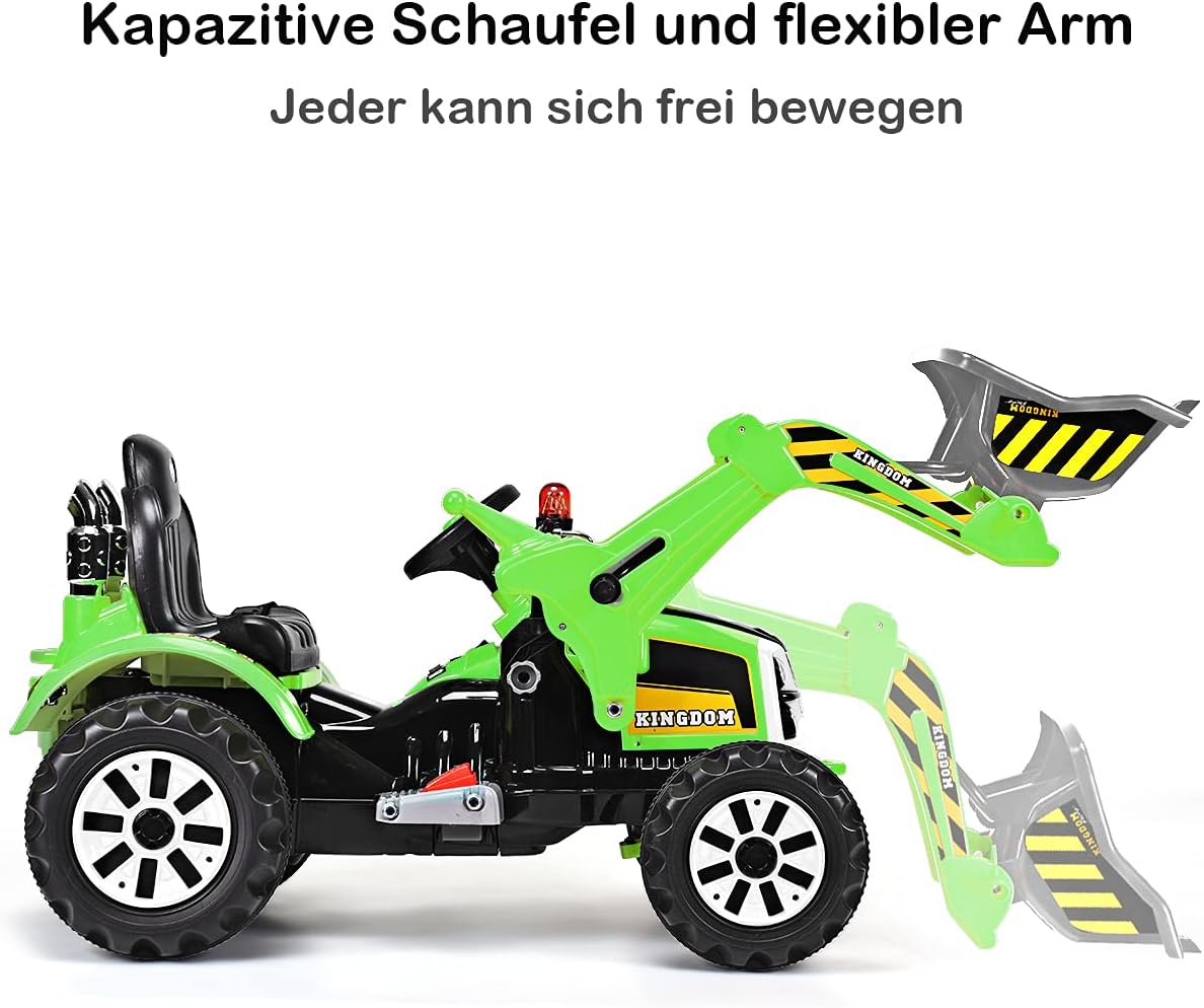 Costway 12V Kinder Bagger, Kinderbagger 2,5-5 km/h