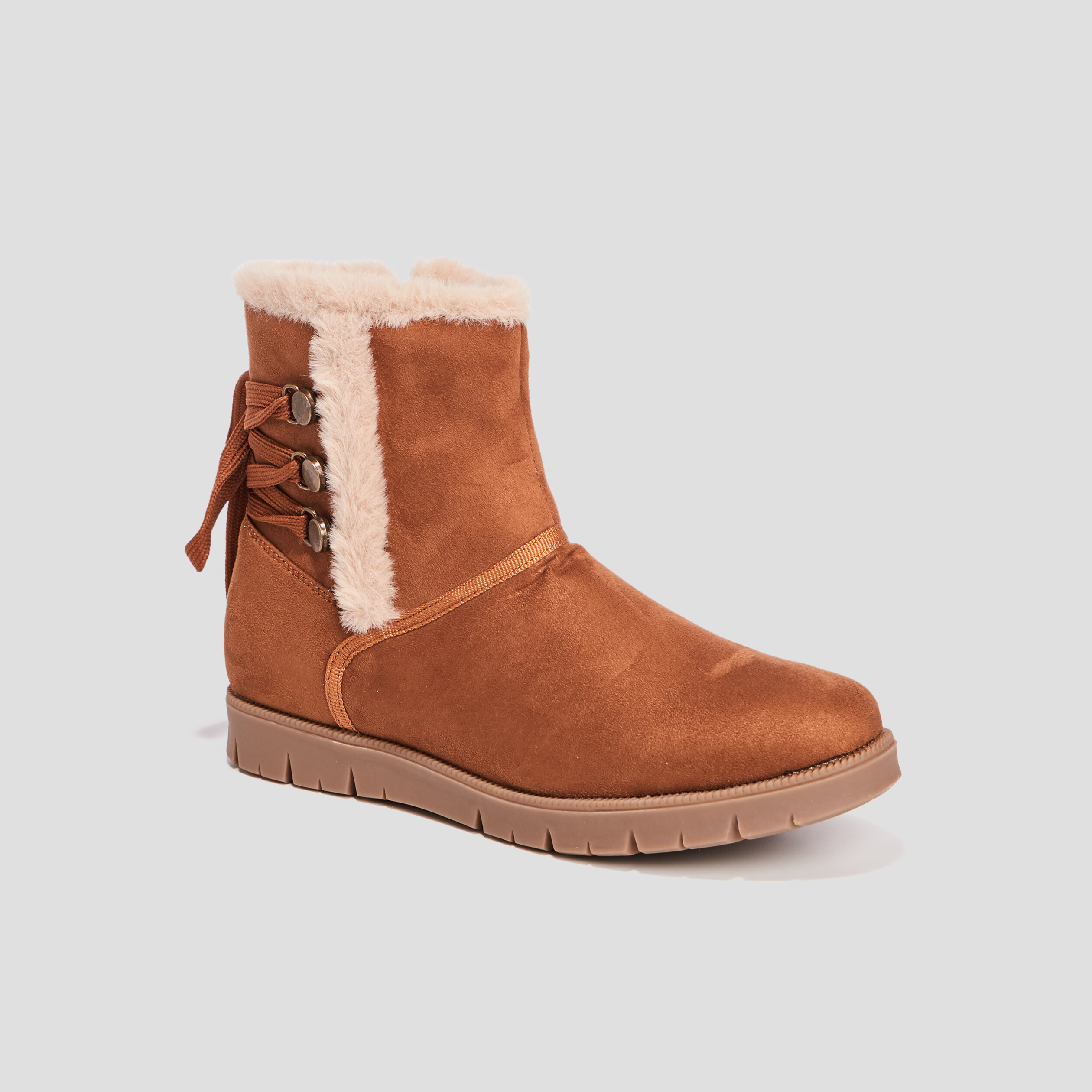 Bottines fourrées camel fille | La Halle