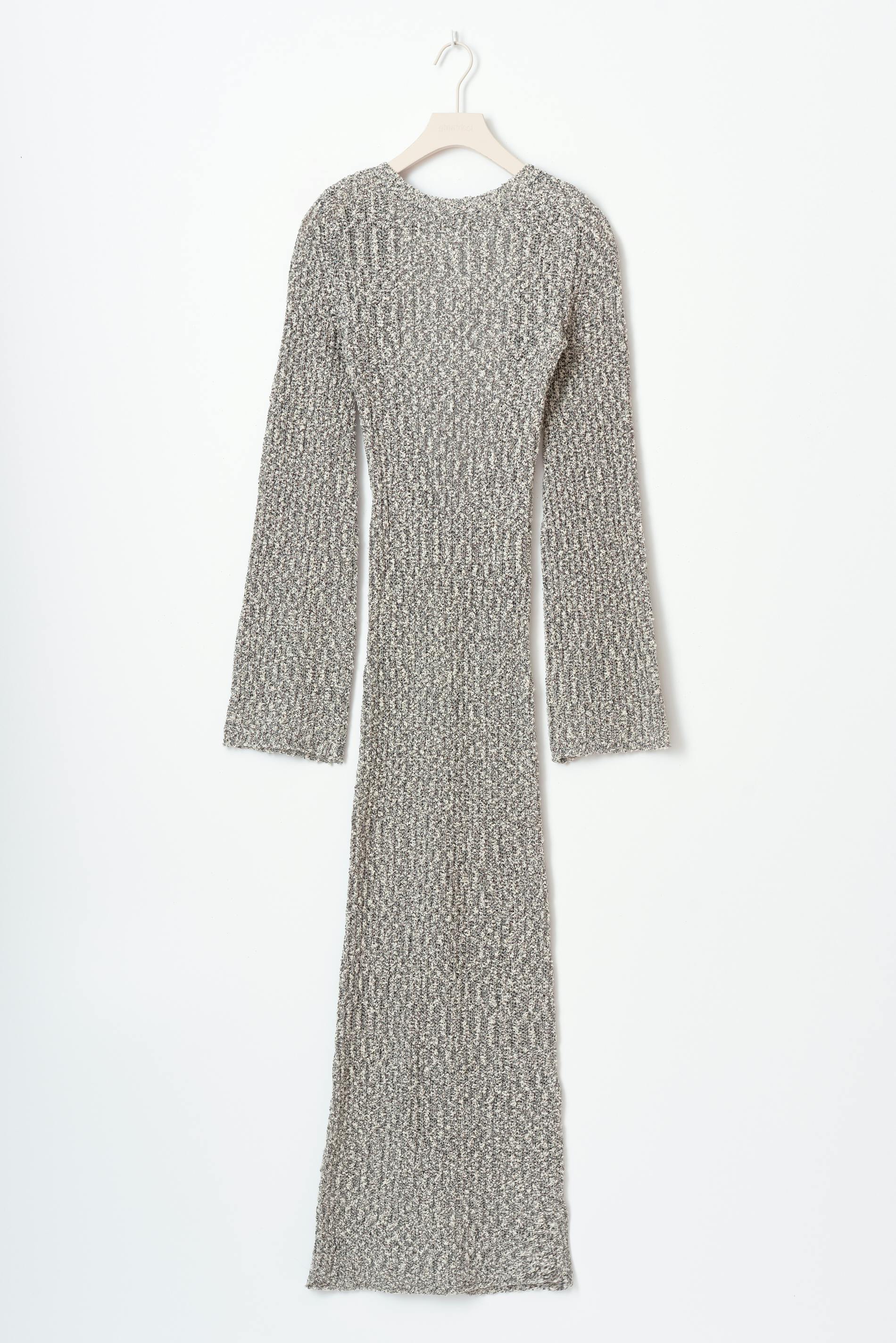 Slub knitted dress