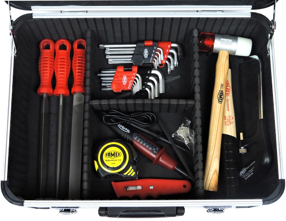 FAMEX Alu Werkzeugkoffer Set 418-20