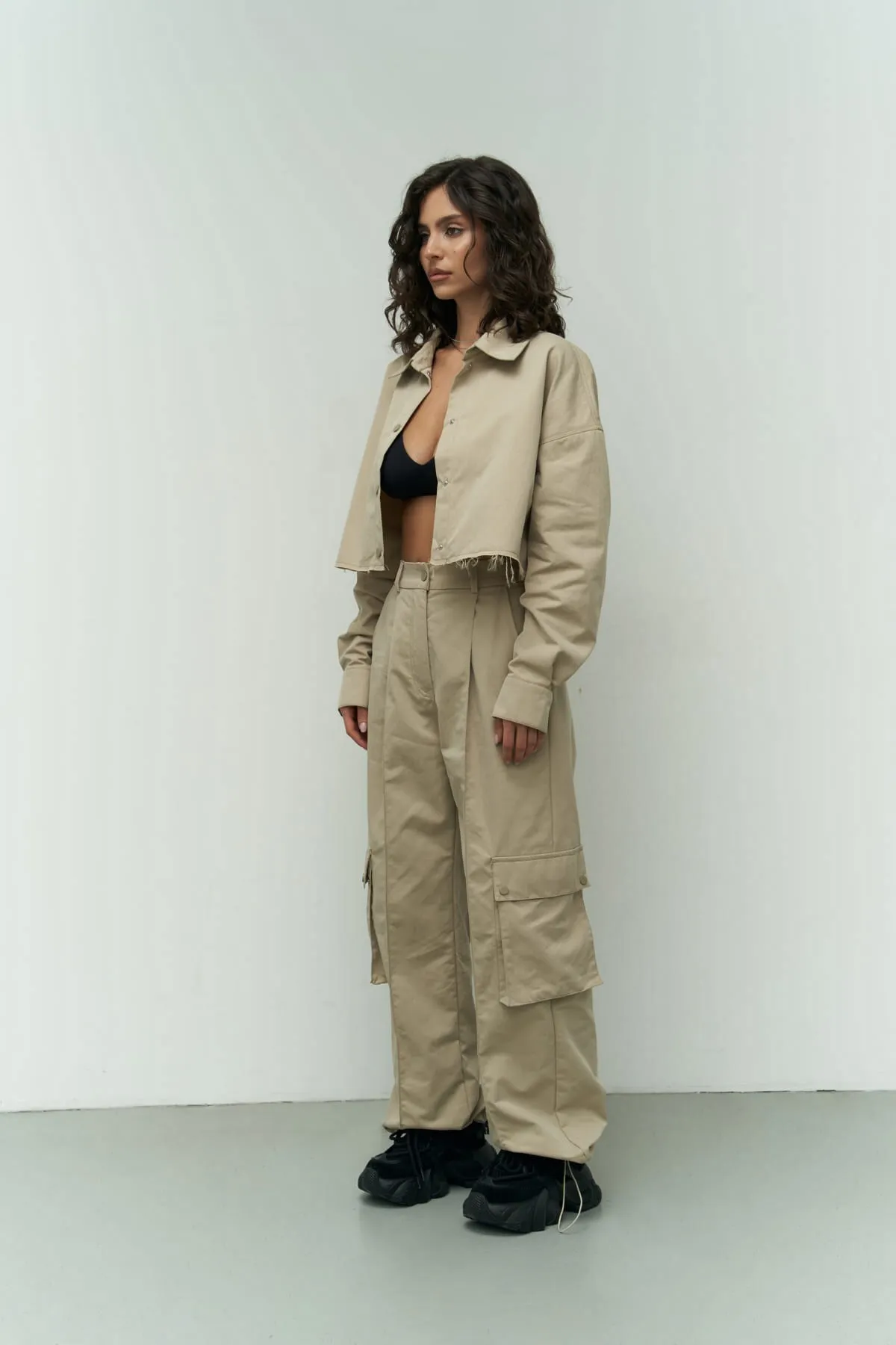 MAİ COLLECTİON  Zweiteiler - Beige - Oversized