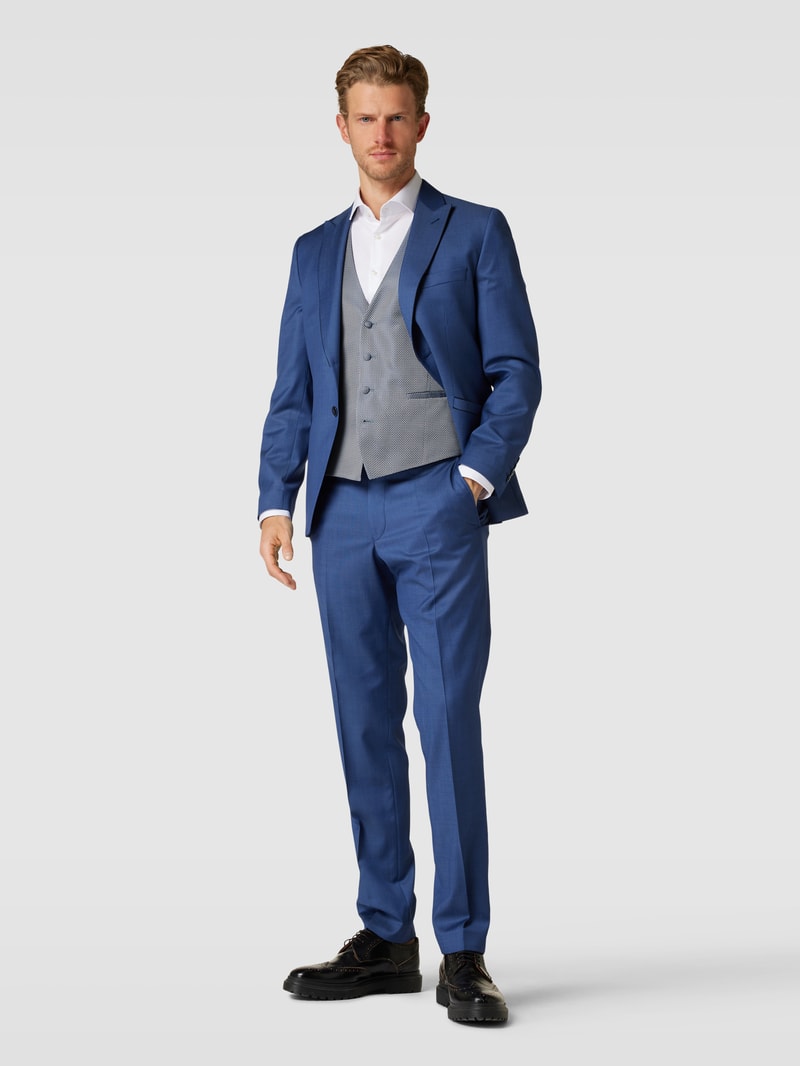 Weste mit Allover-Muster in blau