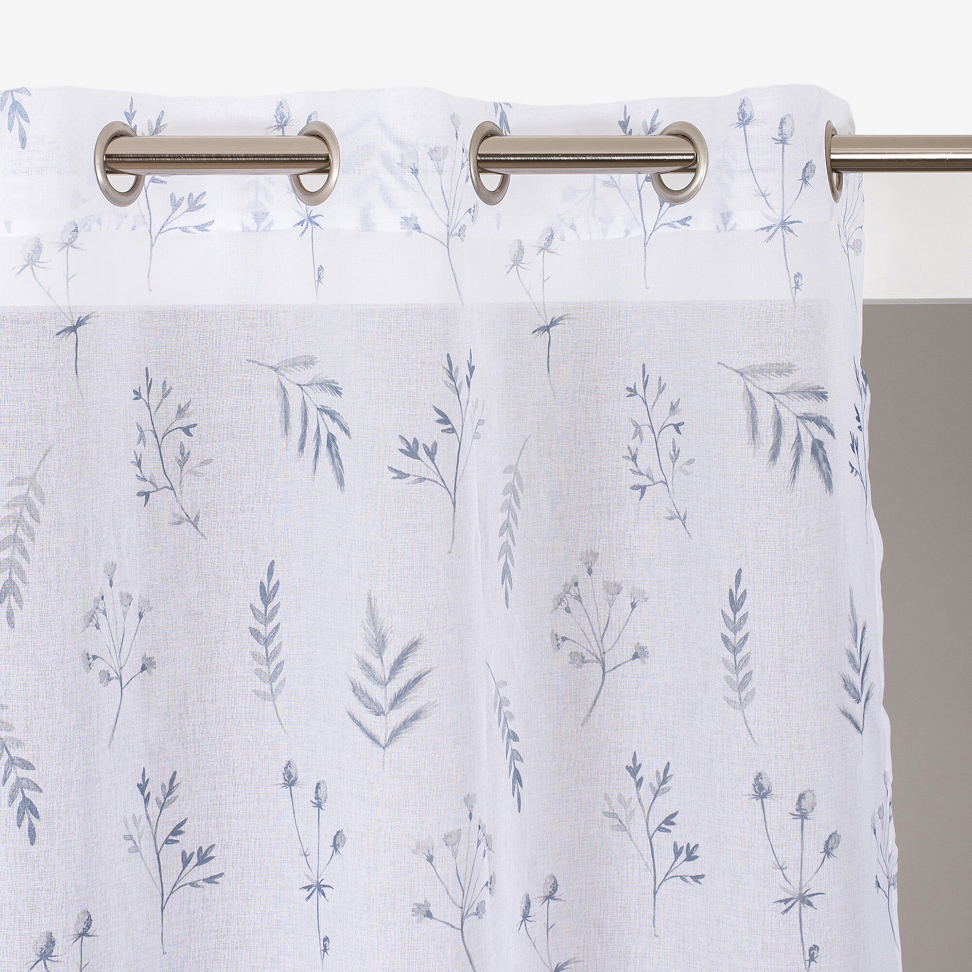 Panneau voile imprimé Herbacé finition oeillets