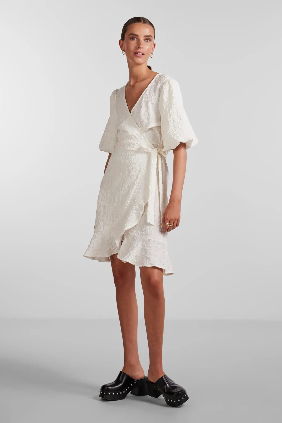 PIECES  Bluse - Weiß - Regular Fit