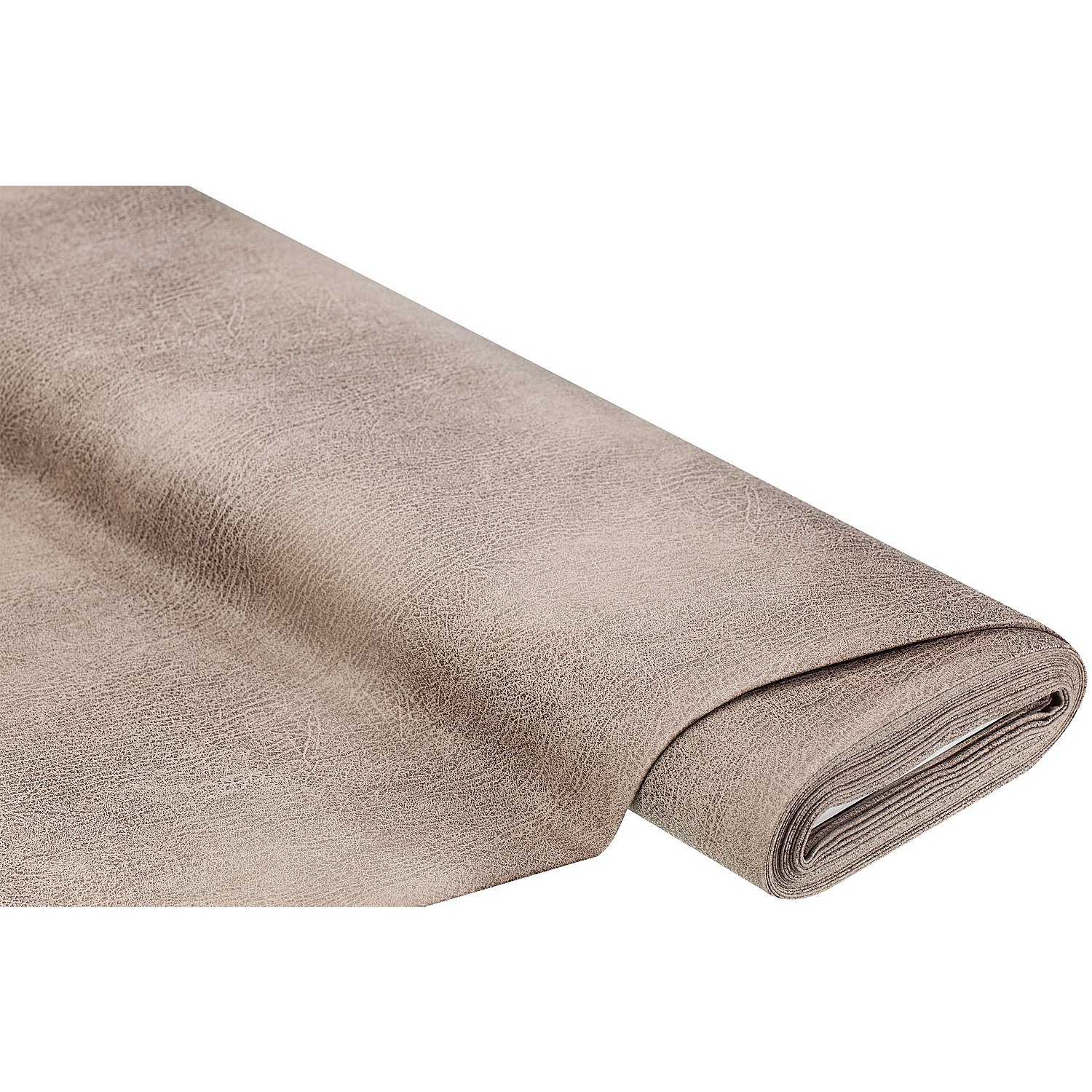 Weiches Kunstleder in Antik-Optik, taupe
