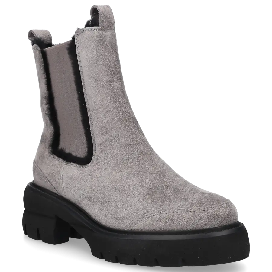 305 SOBE - Chelsea Boots VISONE Veloursleder - grau