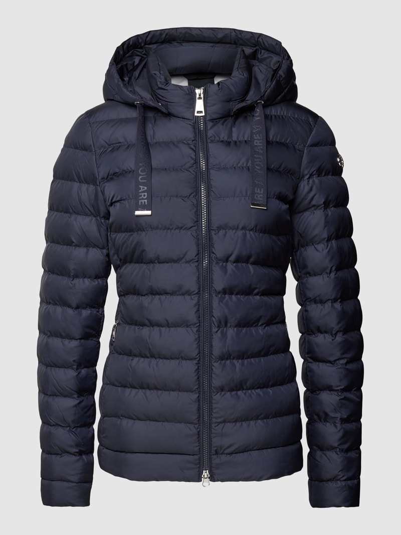 Steppjacke mit Zweiwege-Reißverschluss in marineblau