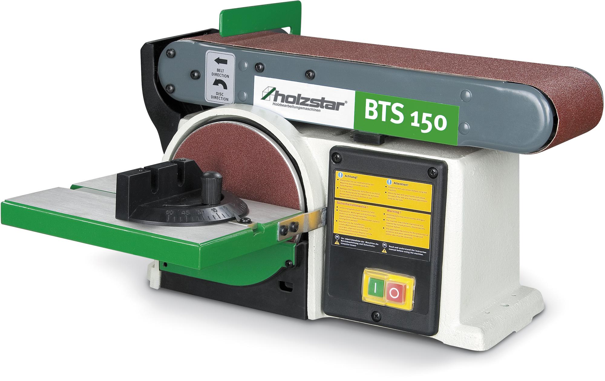 Holzstar 715904150 BTS150 Șlefuitor cu bandă și disc 150 mm