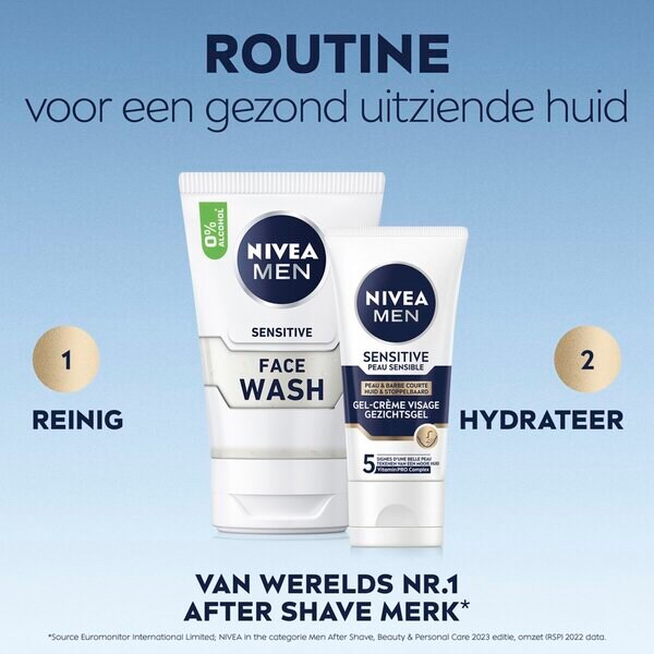 NIVEA Men Sensitive Skin & Stubble Pleťový gél 50 ml