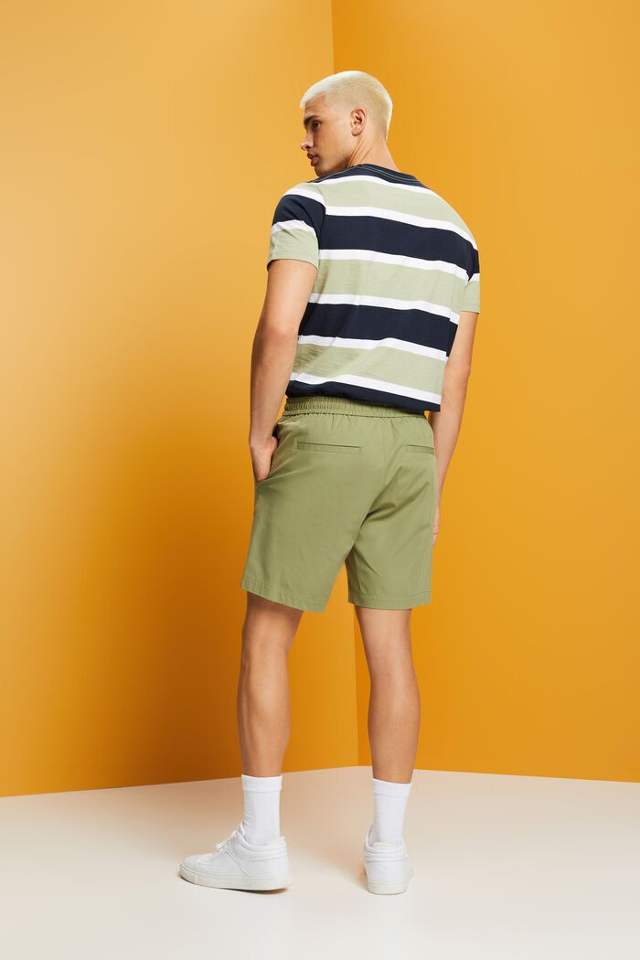 Pull-on-Shorts aus Baumwoll-Popelin