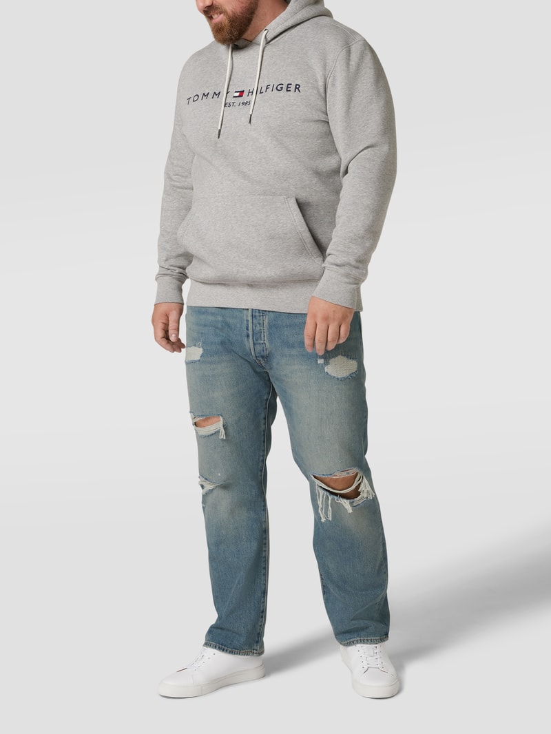 PLUS SIZE Jeans im Destroyed-Look Modell '501® Levi s®ORIGINAL' in hellblau