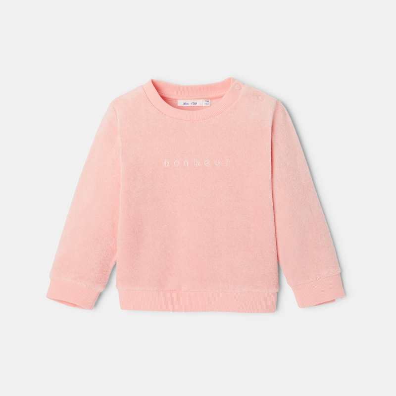 Sweat en coton rose mixte Absorba
