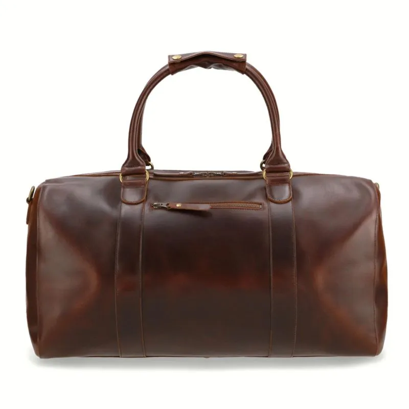 Buckle & Seam Leder Weekender Willow - Braun \/ Stripes