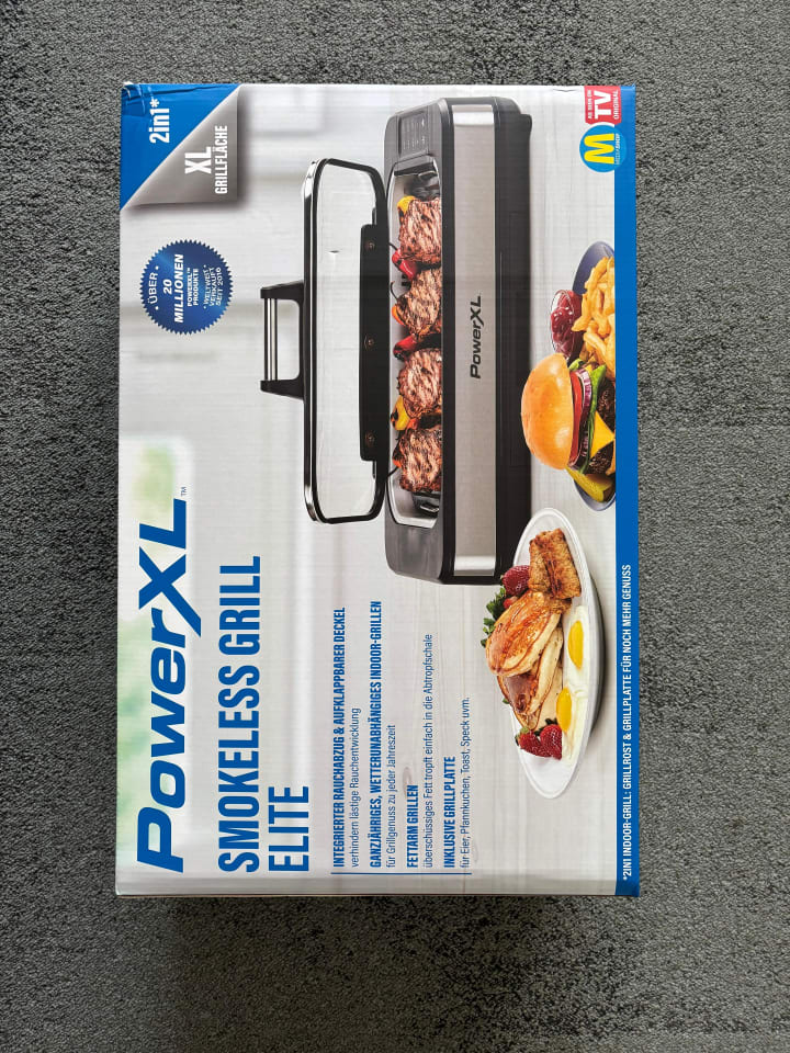 PowerXL Tischgrill Smokeless Grill Elite in Schwarz günstig kaufen onesize