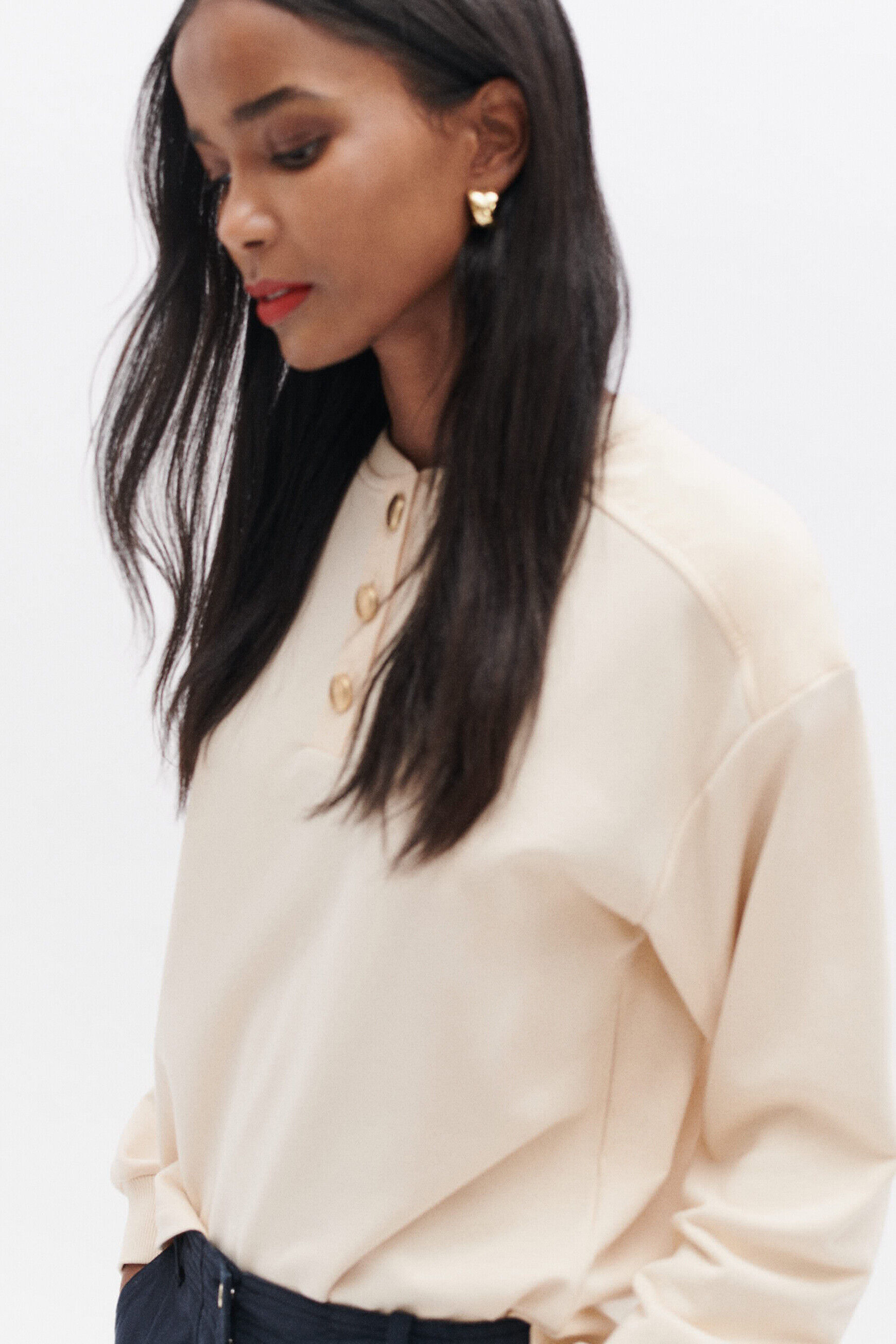 T-shirt tepale ecru femme
