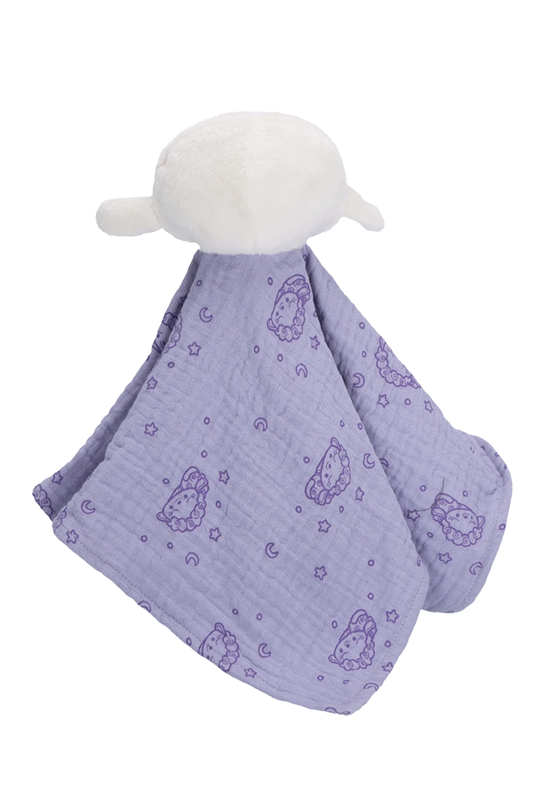 Kuscheltuch Schlummerschaf in Flieder