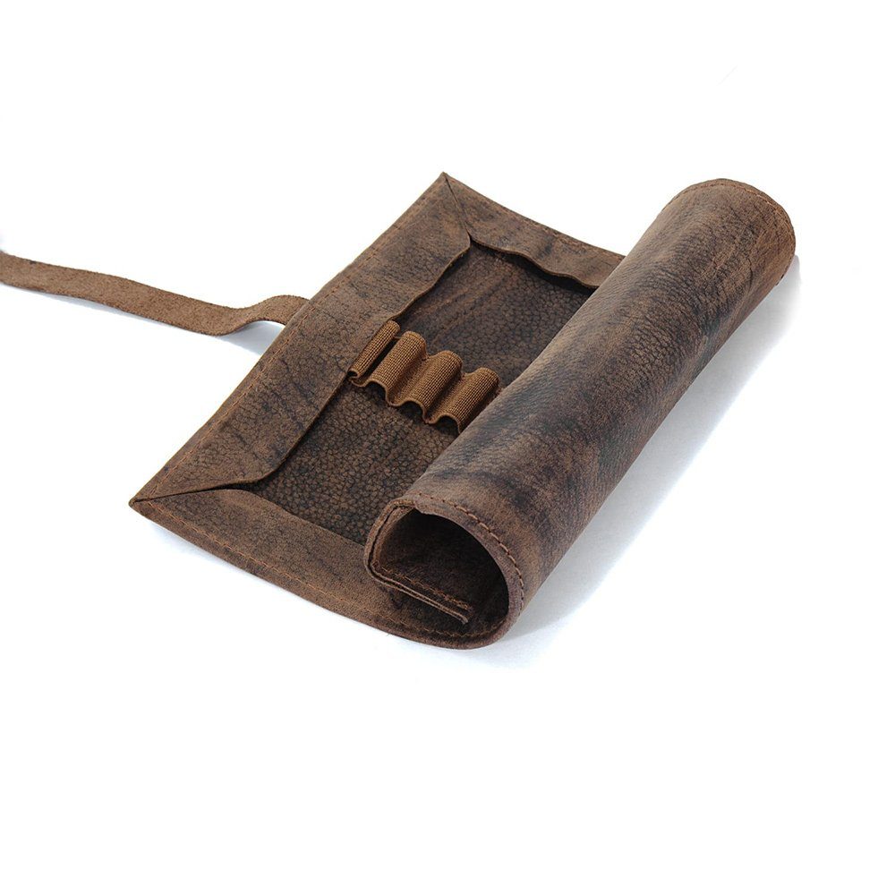 Jahn-Tasche Pencilbag Stifterolle / Roll-Mäpppchen Gr. L, Leder, Cognac, Jahn-Tasche 015