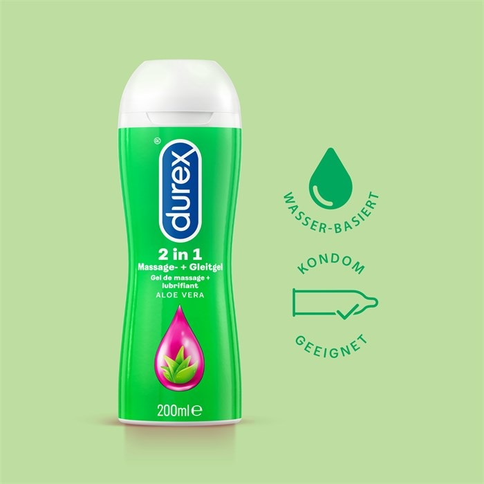 2 in 1 Massage & Gleitgel Aloe Vera