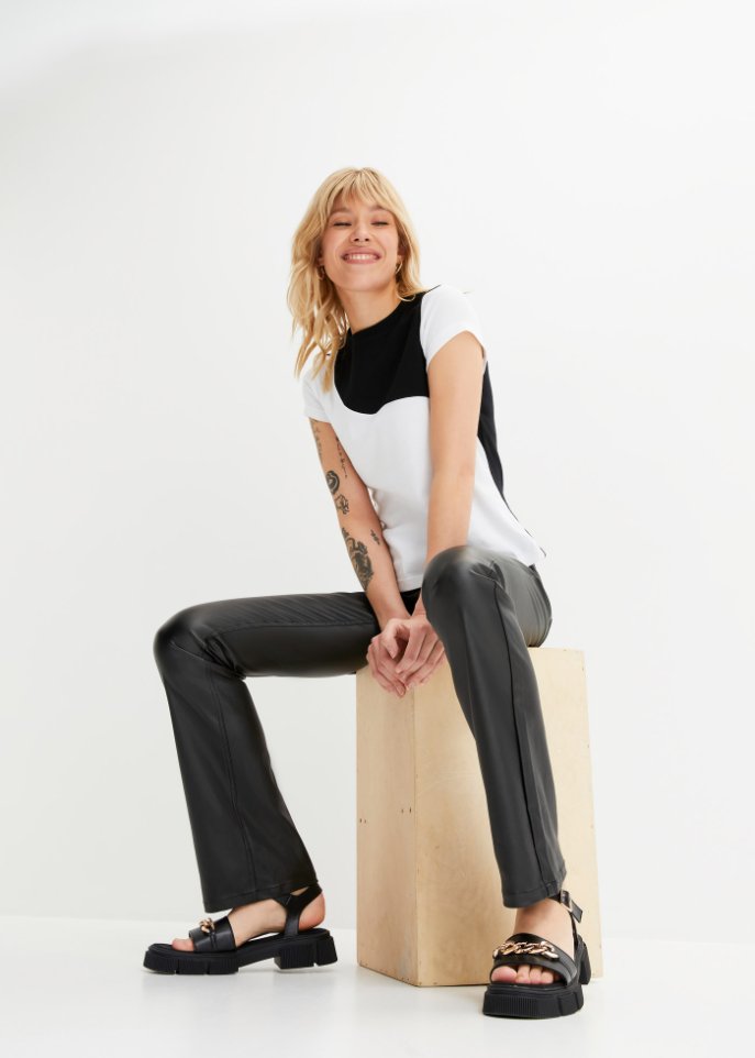 Shirt mit Colorblocking aus Bio-Baumwolle