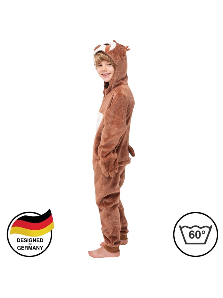 Corimori Onesie Kostüm in Braun günstig kaufen 116/128