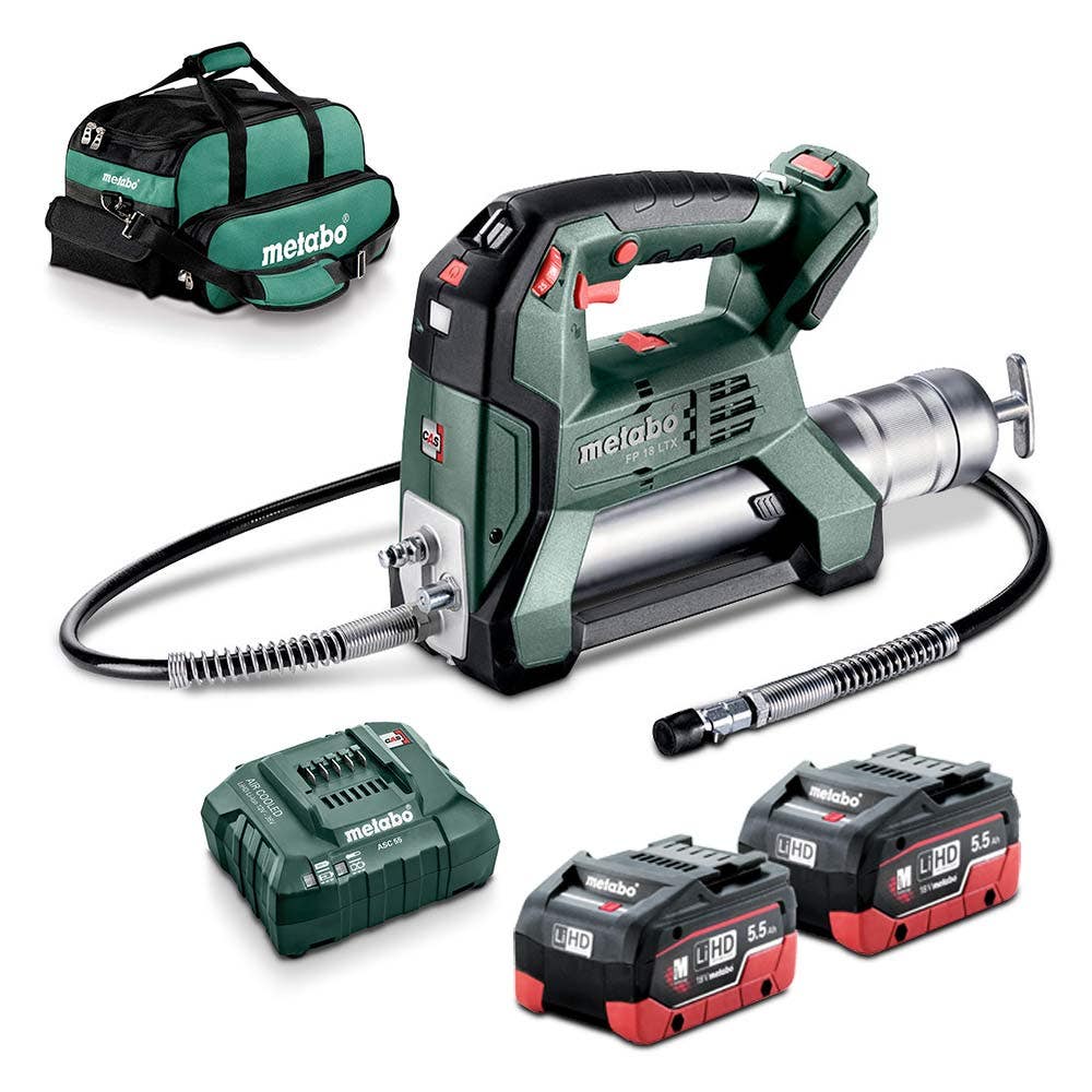 METABO 18V 2 x 5.5Ah 450g Grease Gun Kit AU60078902