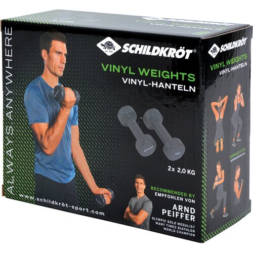 SCHILDKRÖT FITNESS VINYL HANTELN 2,0KG SET