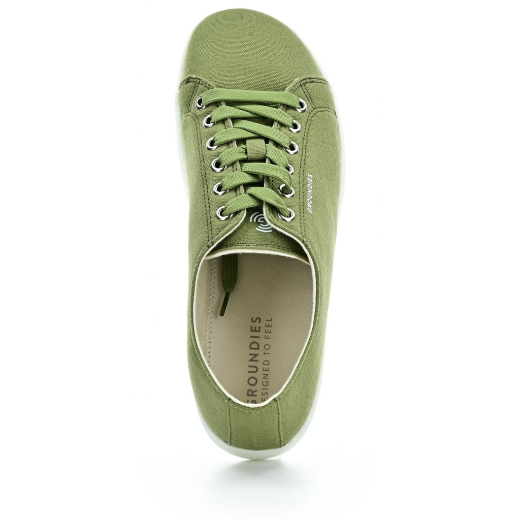 Groundies Lima Khaki Canvas Barfußschuhe