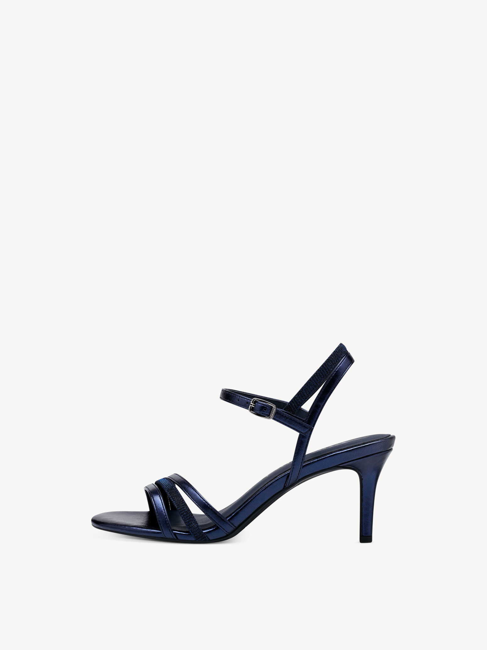 Sandale à talon - bleu