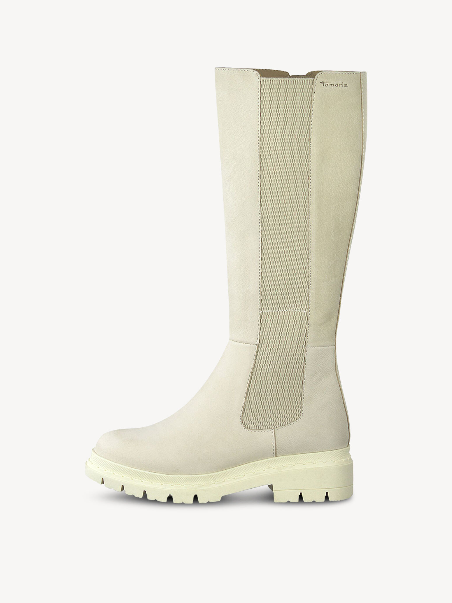 Bottes en cuir - beige
