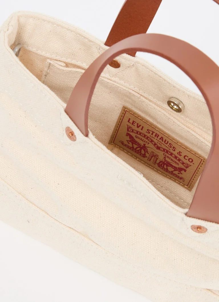 Levi's Heritage mini vászon kézitáska bőr részletekkel