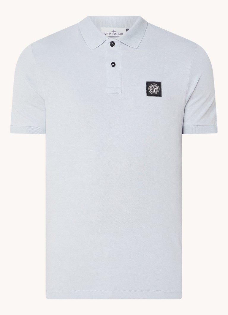 Πόλο μπλουζάκι Stone Island 2SC17 στενής εφαρμογής από βαμβακερό πικέ με λογότυπο