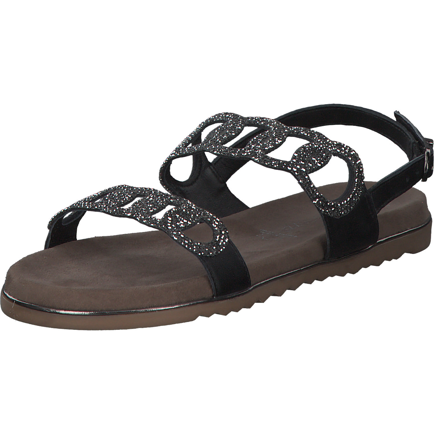 Marco Tozzi 28121, Klassische Sandalen, Damen, Schwarz