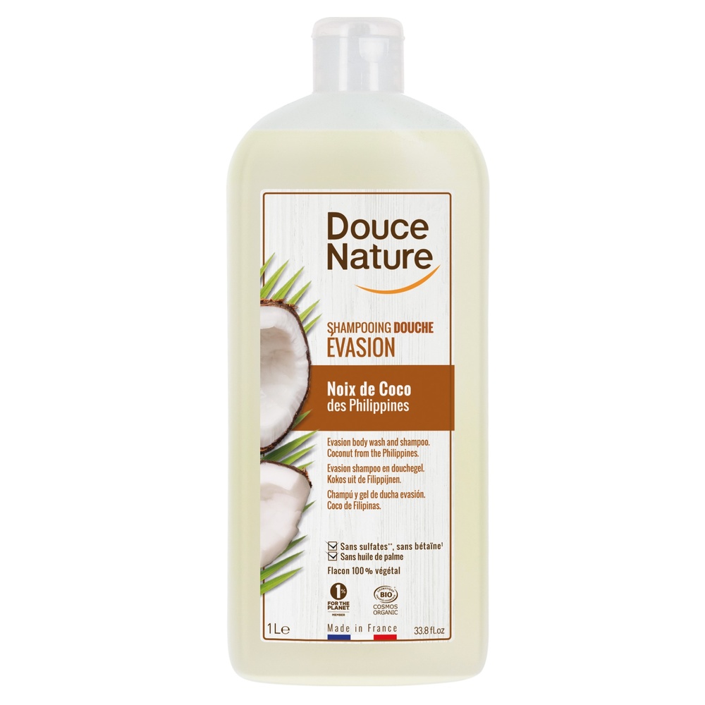 douce nature SHAMP DOUCHE NOIX COCO 1L DOUCHES FAMILIALES
