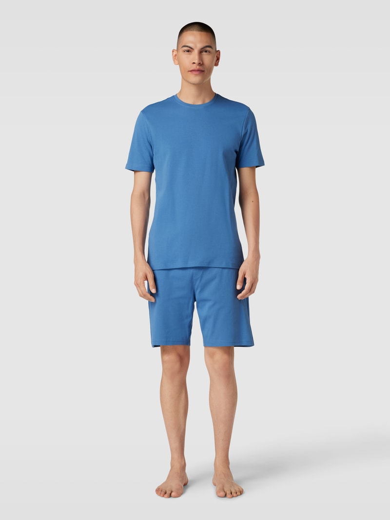 Sweatshorts mit Tunnelzug in blau