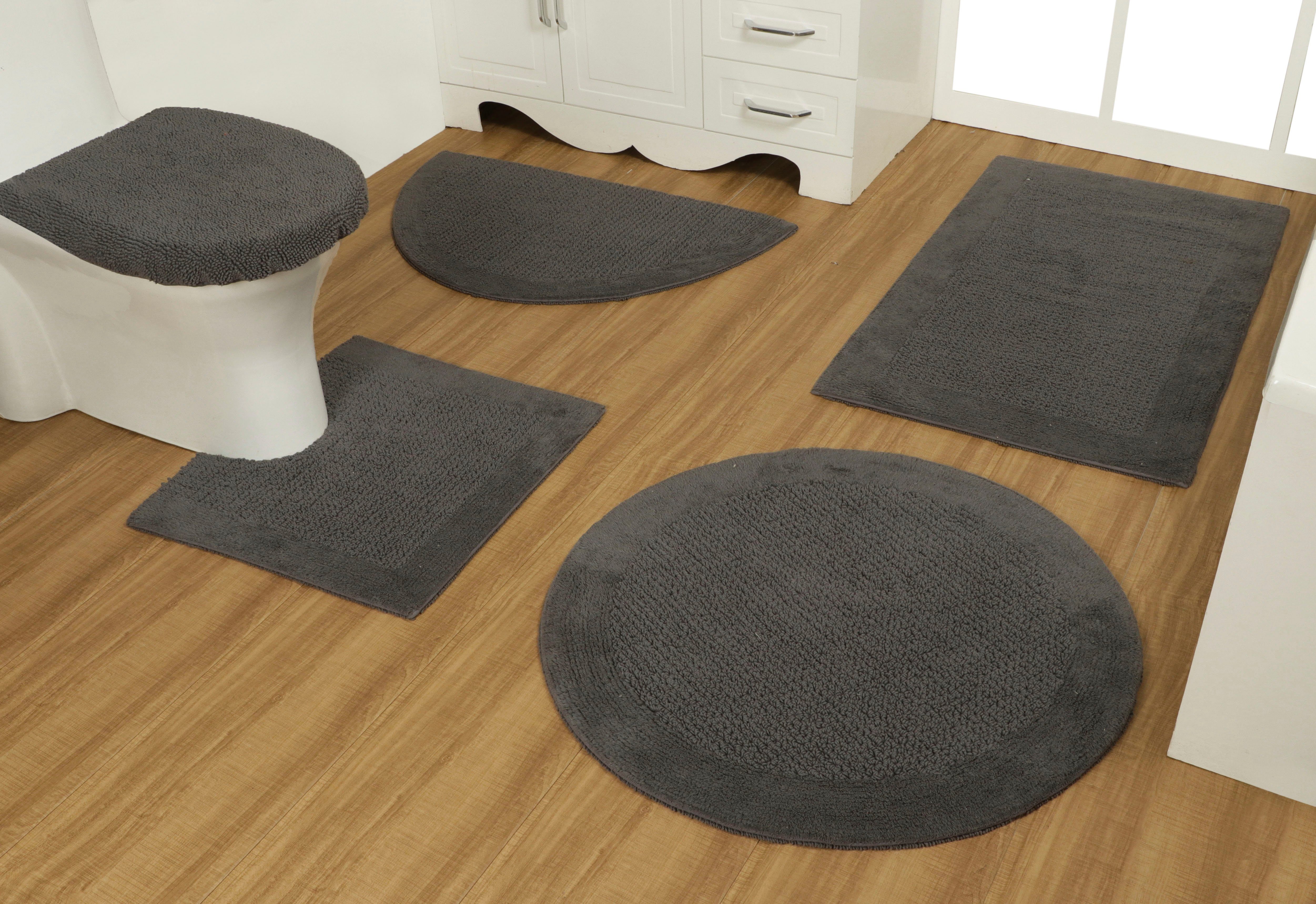 Badematte Joonas OTTO products, Höhe 15 mm, beidseitig nutzbar, schnell trocknend, strapazierfähig, Baumwolle, rechteckig, aus recycelter Baumwolle