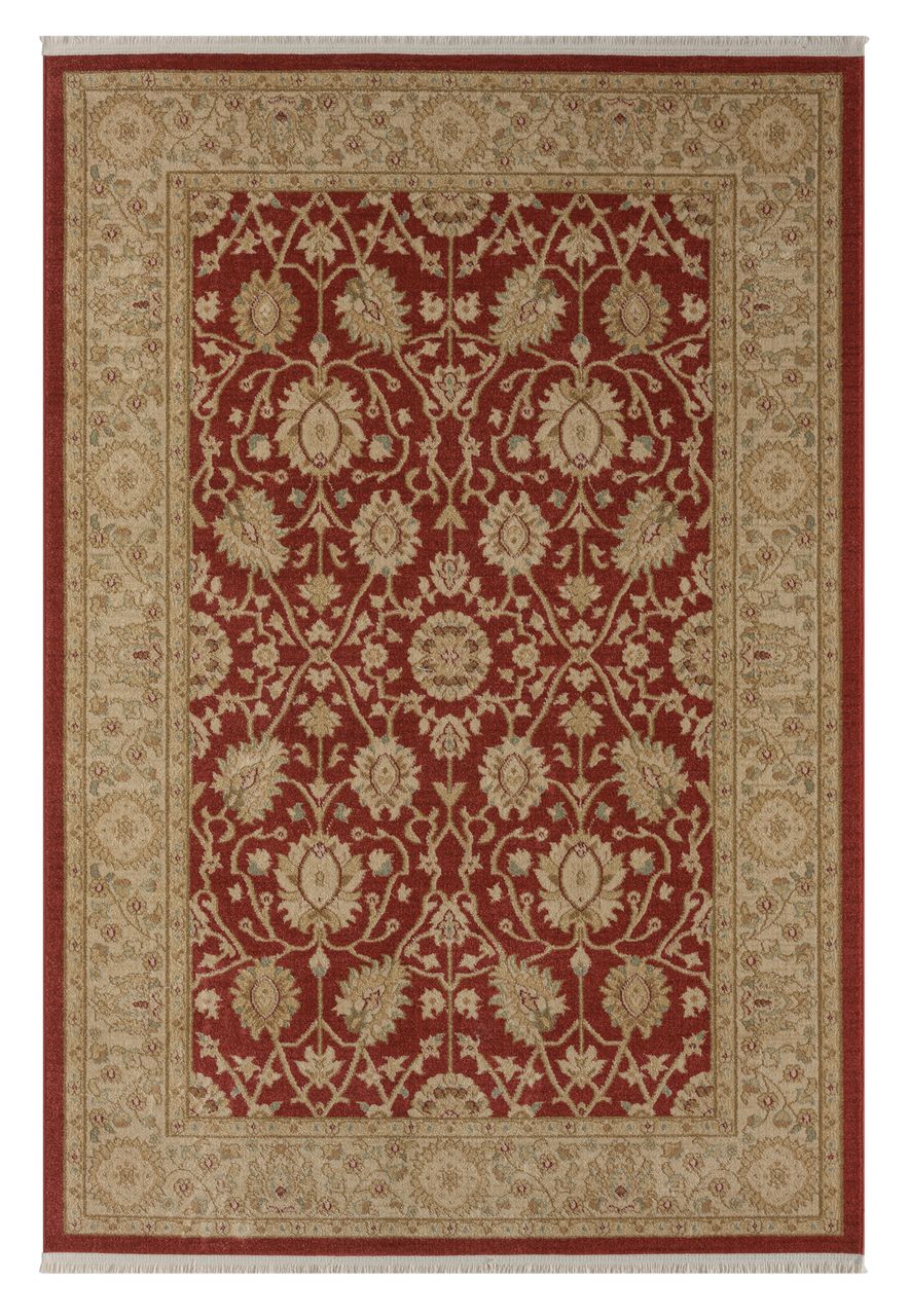 MyFlair Teppich Rose, 160cm x 230cm, Farbe Weinrot, rechteckig, Florhöhe 7,5mm