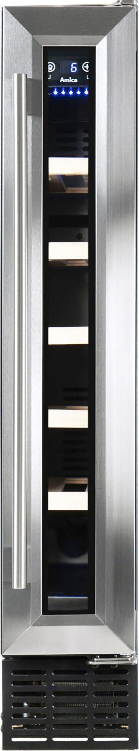 Amica Weinkühlschrank WK 341 101 E,für 6 Standardflaschen á 0,75l, Standkühlschrank