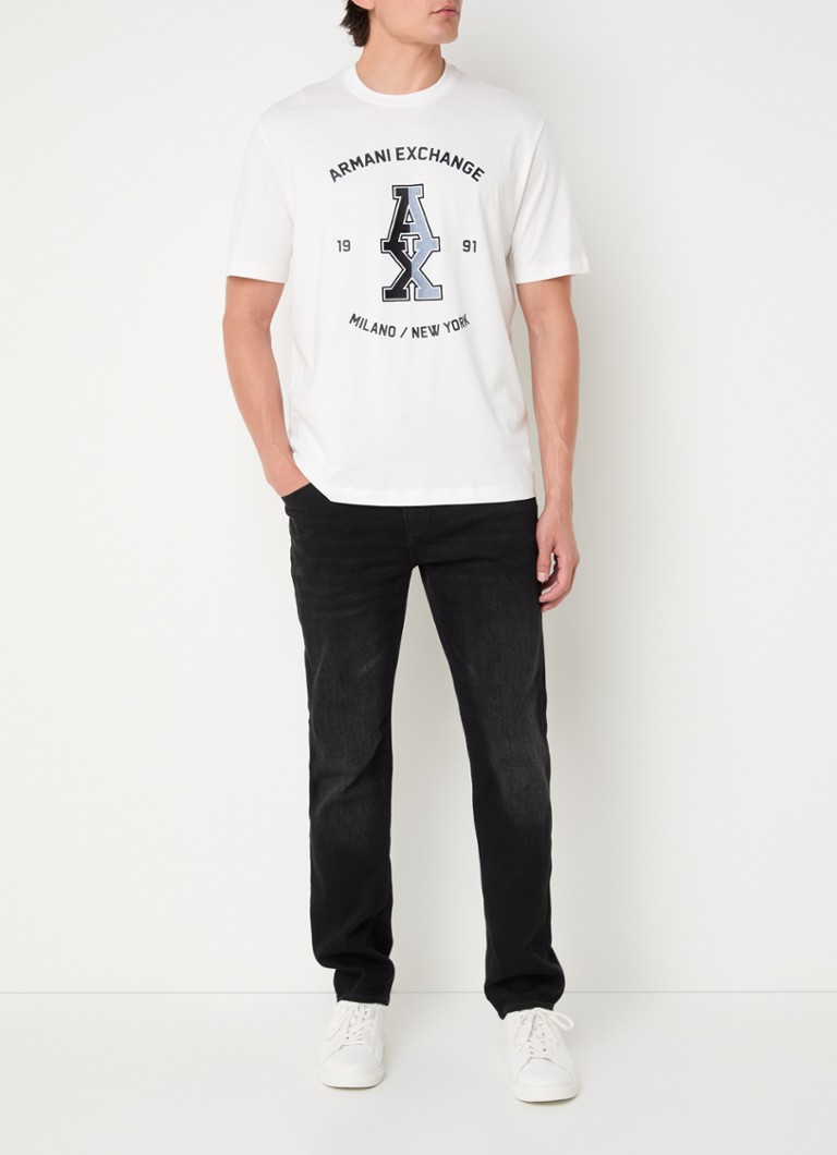 Armani Exchange T-krekls ar logotipa apdruku