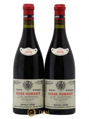 Vosne-Romanée 1er Cru Aux Beaumonts Vieilles Vignes Dominique Laurent  2015 - Lot de 2 Bouteilles