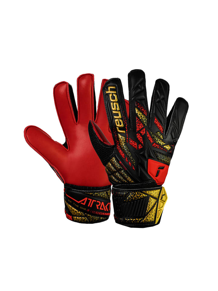 Reusch Torwarthandschuhe Attrakt Solid Junior in 7075 blck/gold/firy red günstig kaufen
