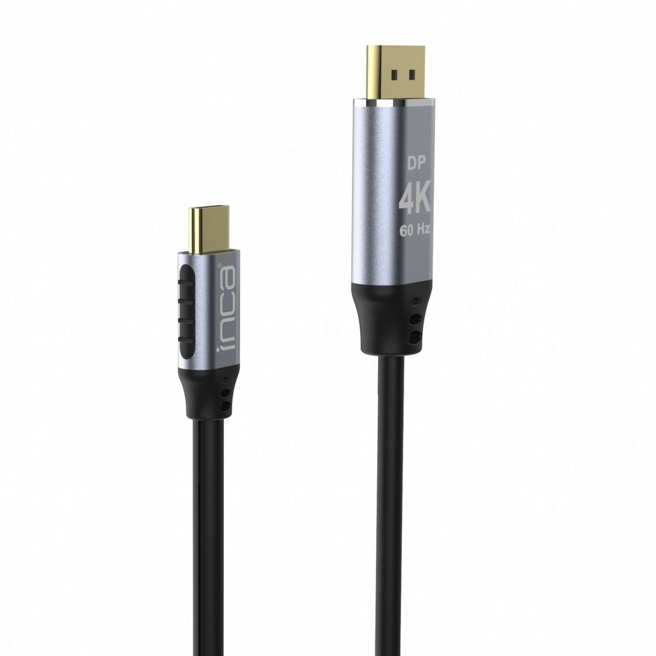 Inca 4K HDMI-Kabel: High-Definition Bildübertragung (60 Hz), Typ-C zu DisplayPort, Goldspitzen