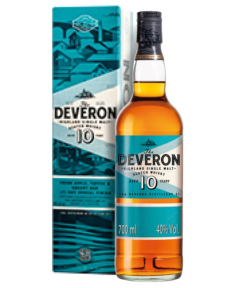 Highland Single Malt Scotch Whisky Aged 10 Years Deveron 0,7 ℓ, En Étui