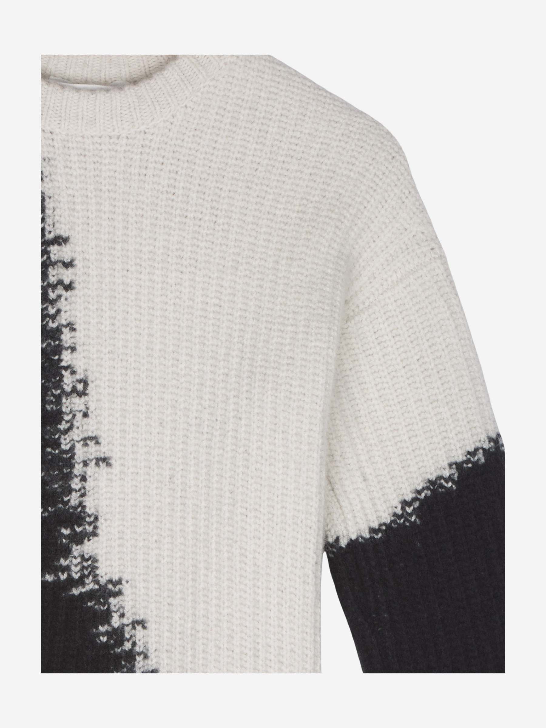 Pullover Loose Fit aus Bio-Woll Mix