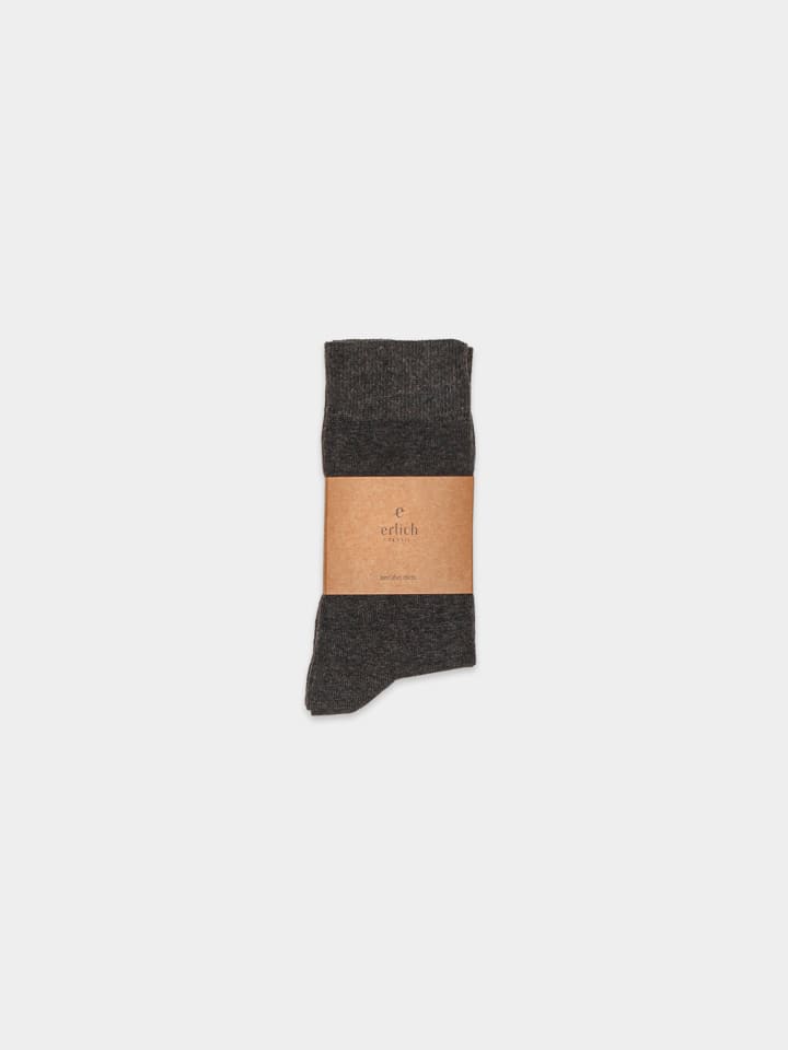 Erlich Textil  Socken 3er Pack MAXI in schwarz-melange günstig kaufen 35-38
