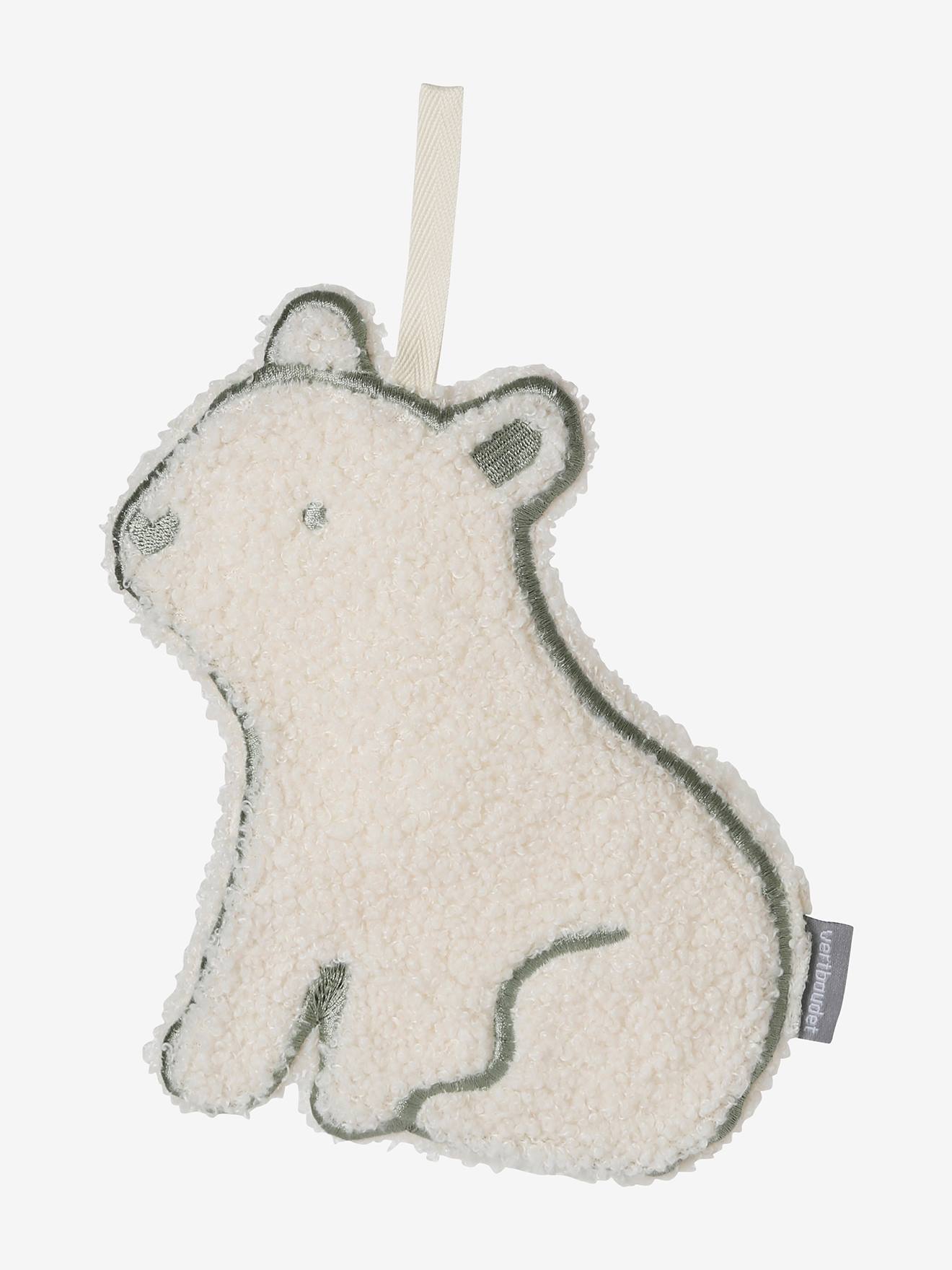 Vertbaudet Baby Schnullerkette mit Eisbär - wollweiß