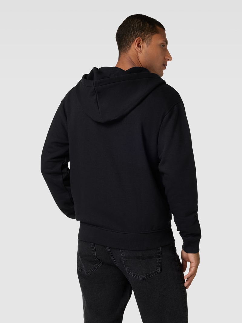 Sweatjacke mit Kapuze in schwarz