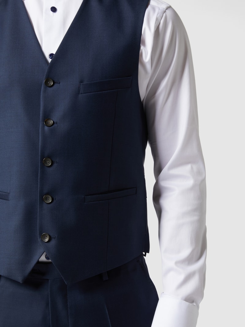 Slim Fit Weste aus Schurwolle - 'Savile Row' in blau