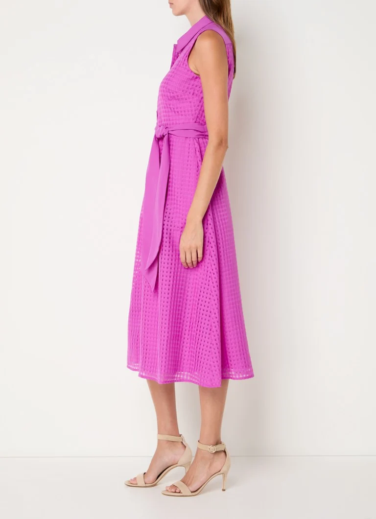 Robe-chemise midi Carey de Phase Eight, texturée et dotée d'une ceinture à nouer