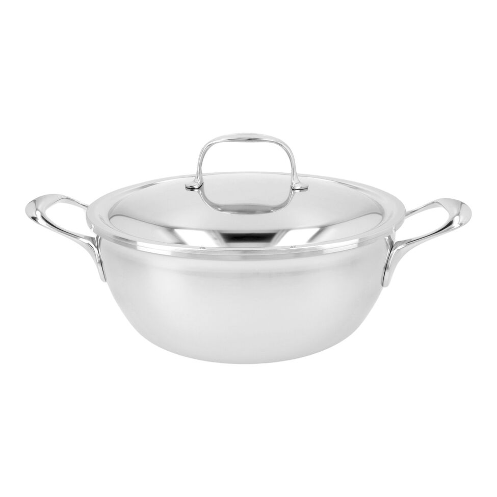 Schmorpfanne 24 cm, 18/10 Edelstahl