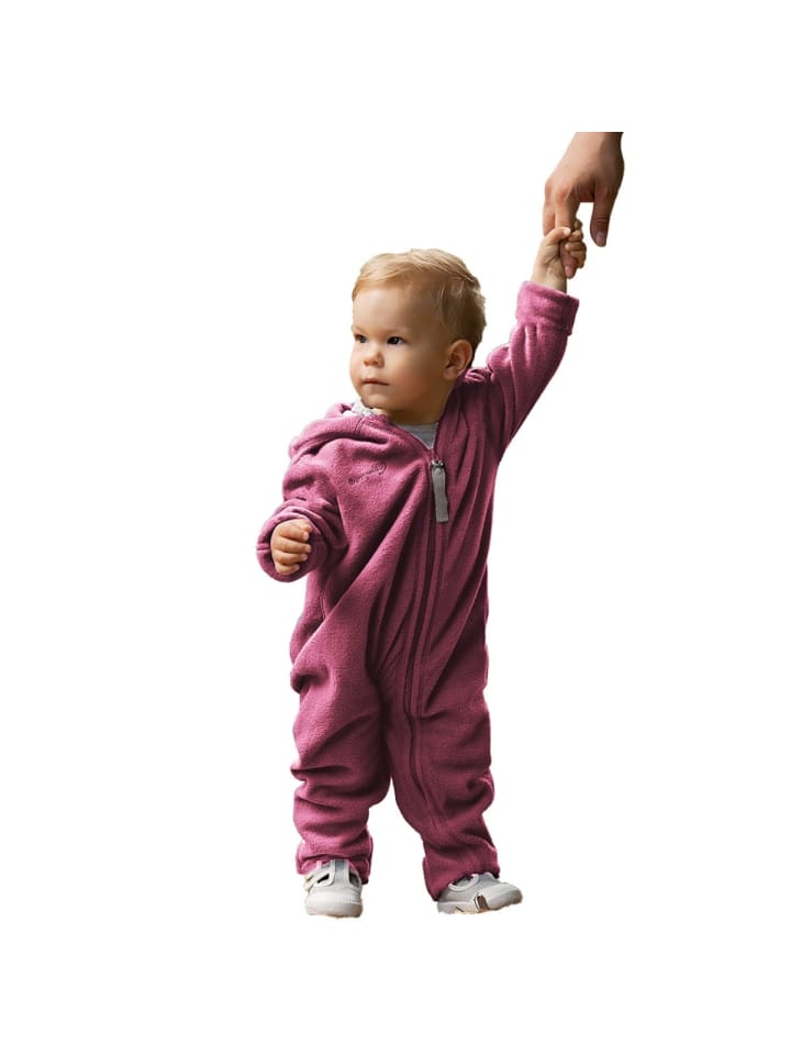 Hoppediz Overall Fleece-Overall mit Umschlagbündchen in beere günstig kaufen